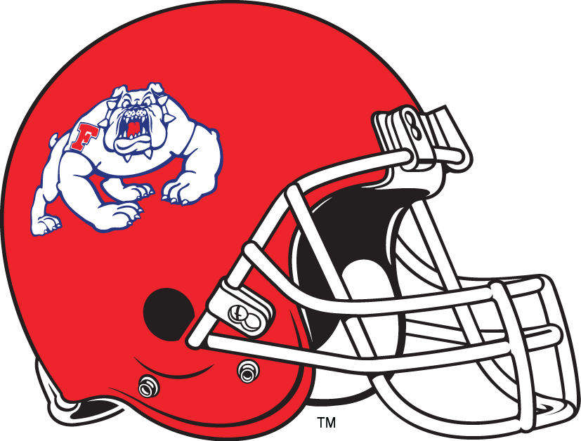 Fresno State Bulldogs 1992-2005 Helmet Logo iron on paper